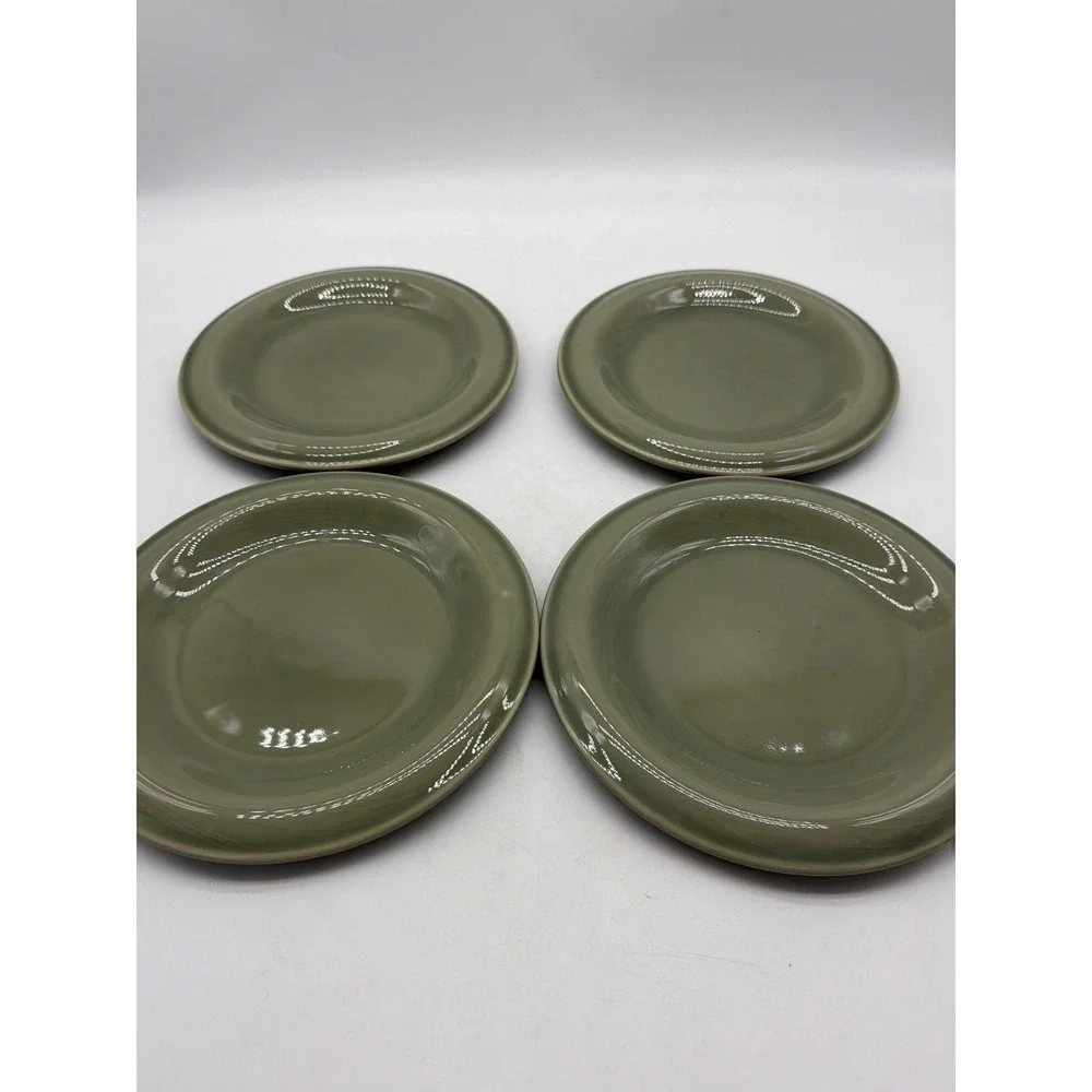 4 Crate & Barrel Salad Plates 9
